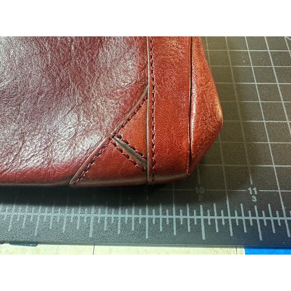 Cole Haan Cognac leather vintage purse clutch - Picture 9 of 11